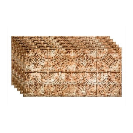 Acoustic Ceiling Products Fasade Traditional Syle # 2 - 48-3/8" x 24-3/8" PVC Glue Up Tile in Bermuda Bronze - PG5117